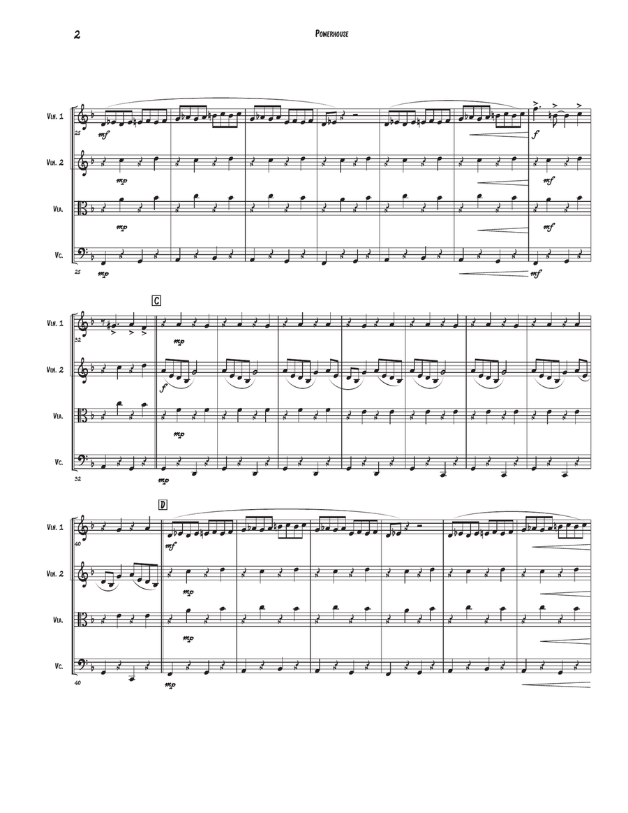 Powerhouse Powerhouse String Quartet scores gallery preview page 2