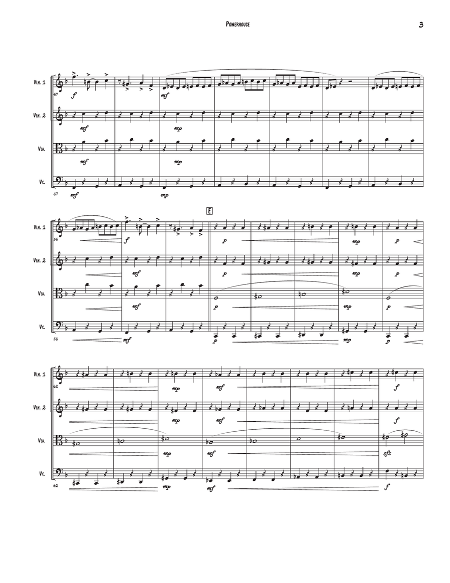 Powerhouse Powerhouse String Quartet scores gallery preview page 3