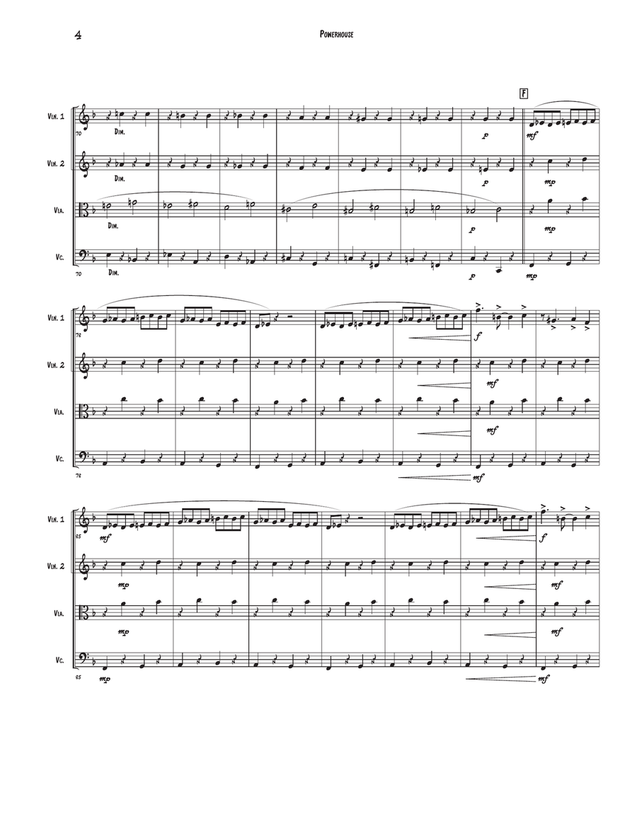 Powerhouse Powerhouse String Quartet scores gallery preview page 4