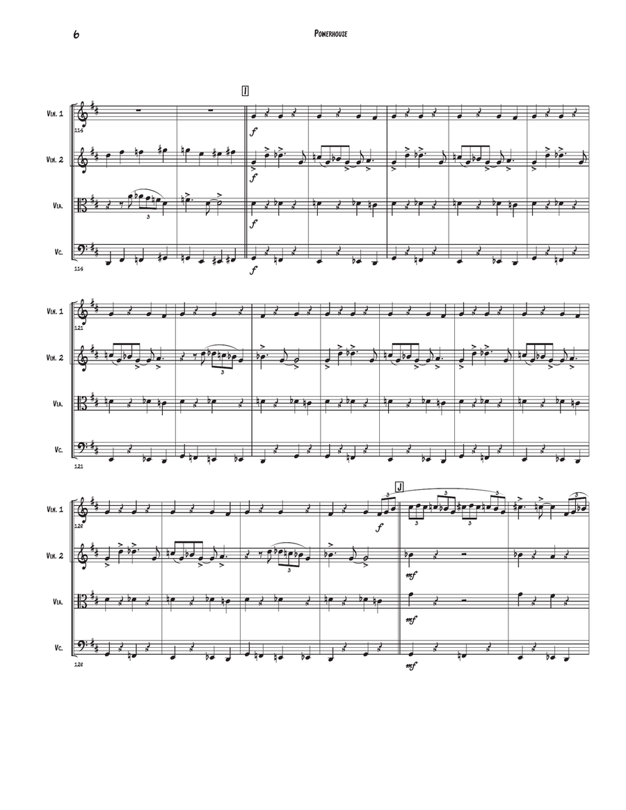 Powerhouse Powerhouse String Quartet scores gallery preview page 6