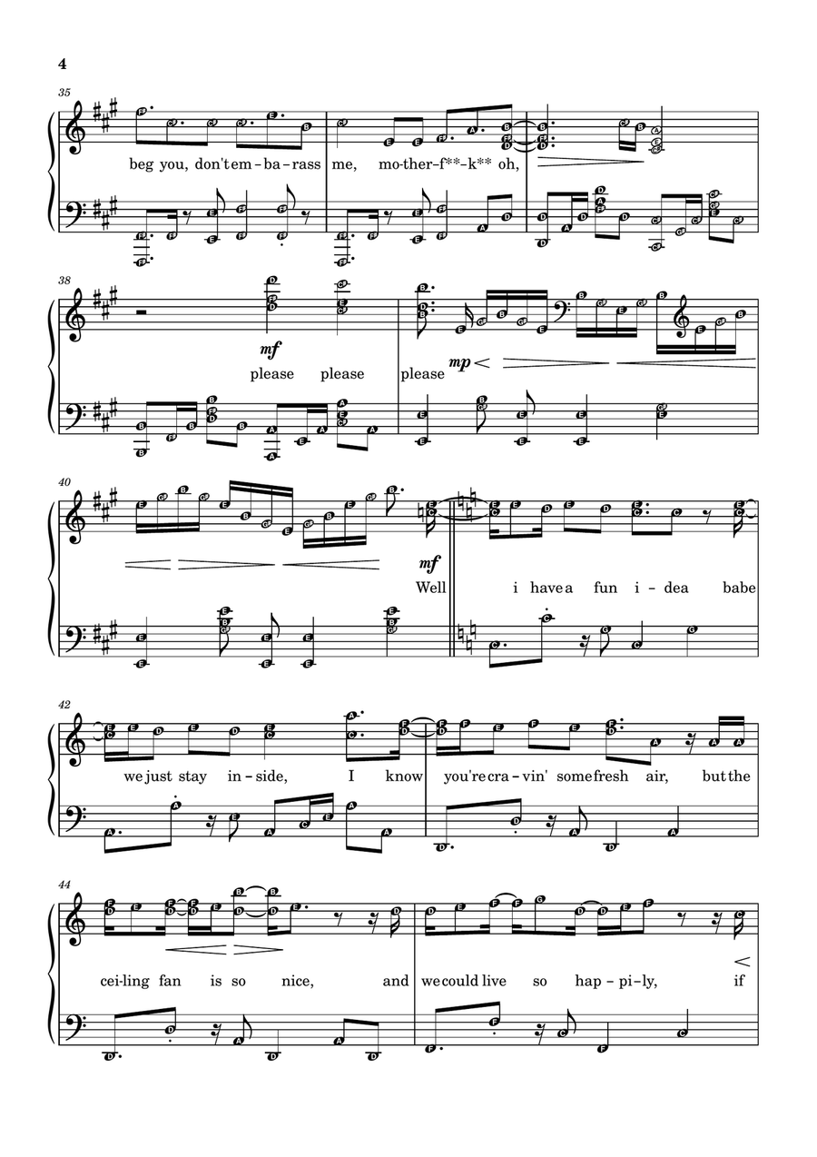 Please Please Please Please Please Please Piano Solo scores gallery preview page 4