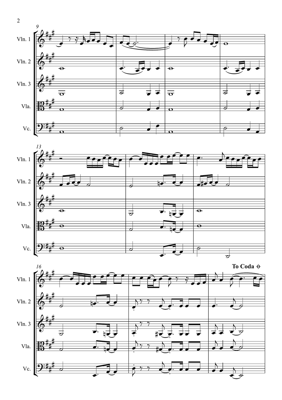 The Closer I Get To You The Closer I Get To You String Quartet scores gallery preview page 2