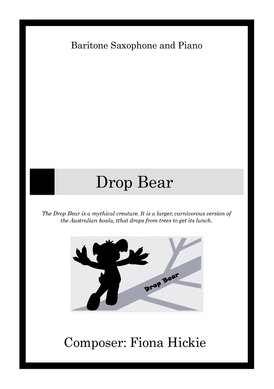 Drop Bear Baritone Saxophone scores gallery preview page 1