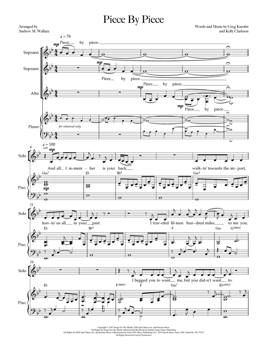 Piece By Piece SSA scores gallery preview page 1
