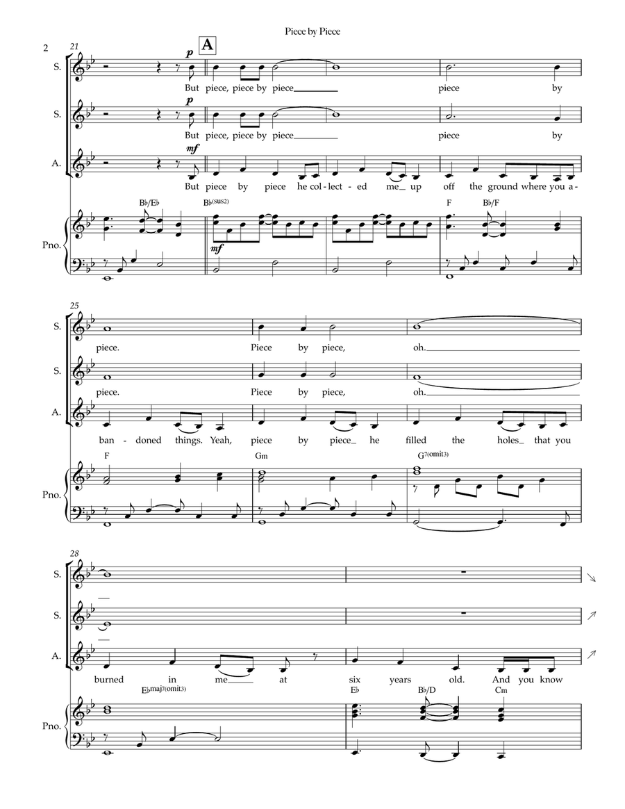 Piece By Piece SSA scores gallery preview page 2