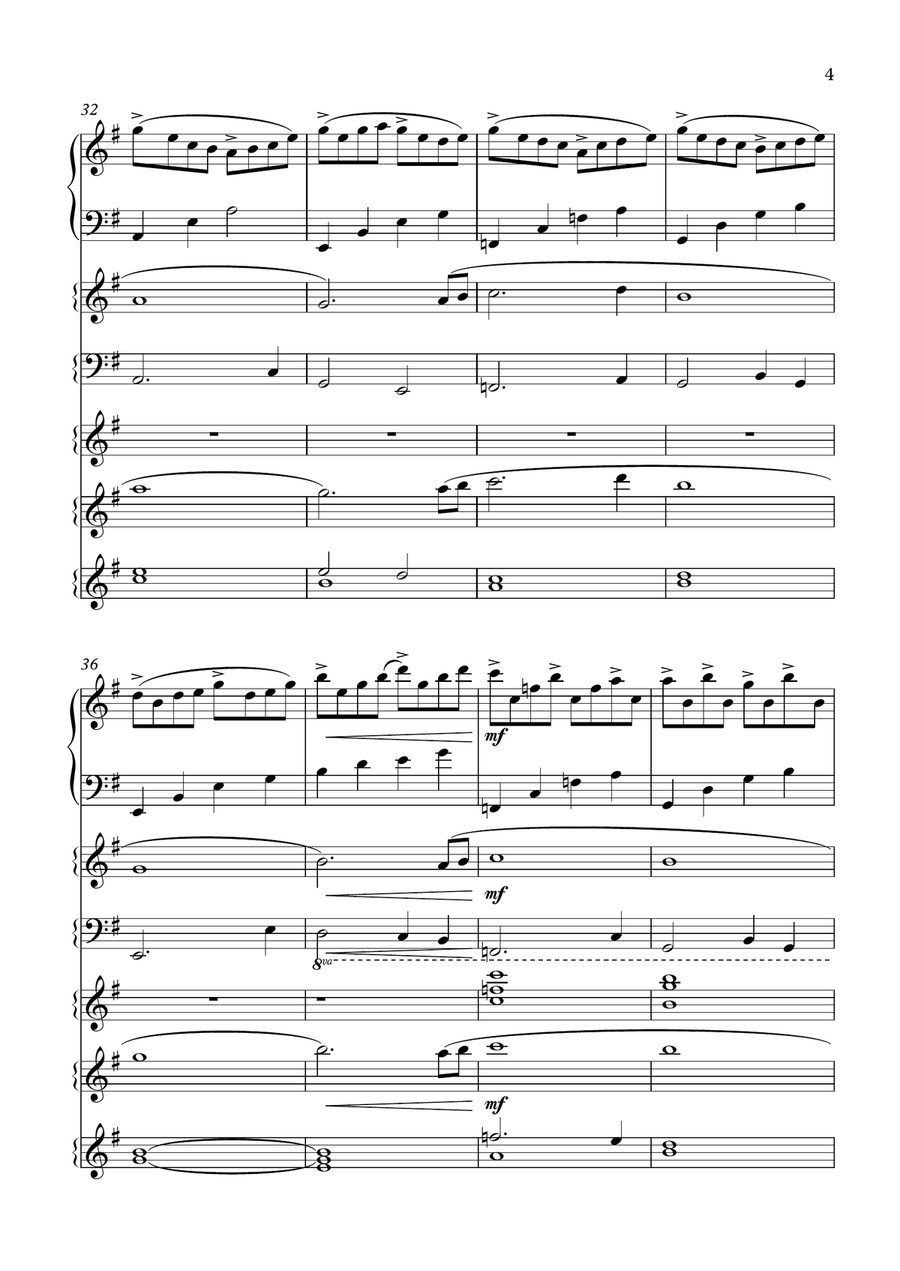 Jellyfish Dance Jellyfish Dance Small Ensemble scores gallery preview page 4
