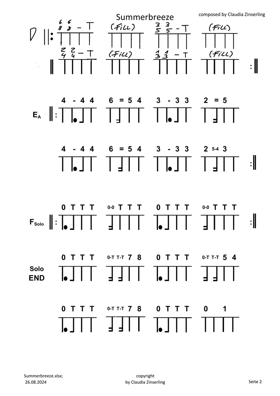 Summerbreeze Summerbreeze Piano scores gallery preview page 2