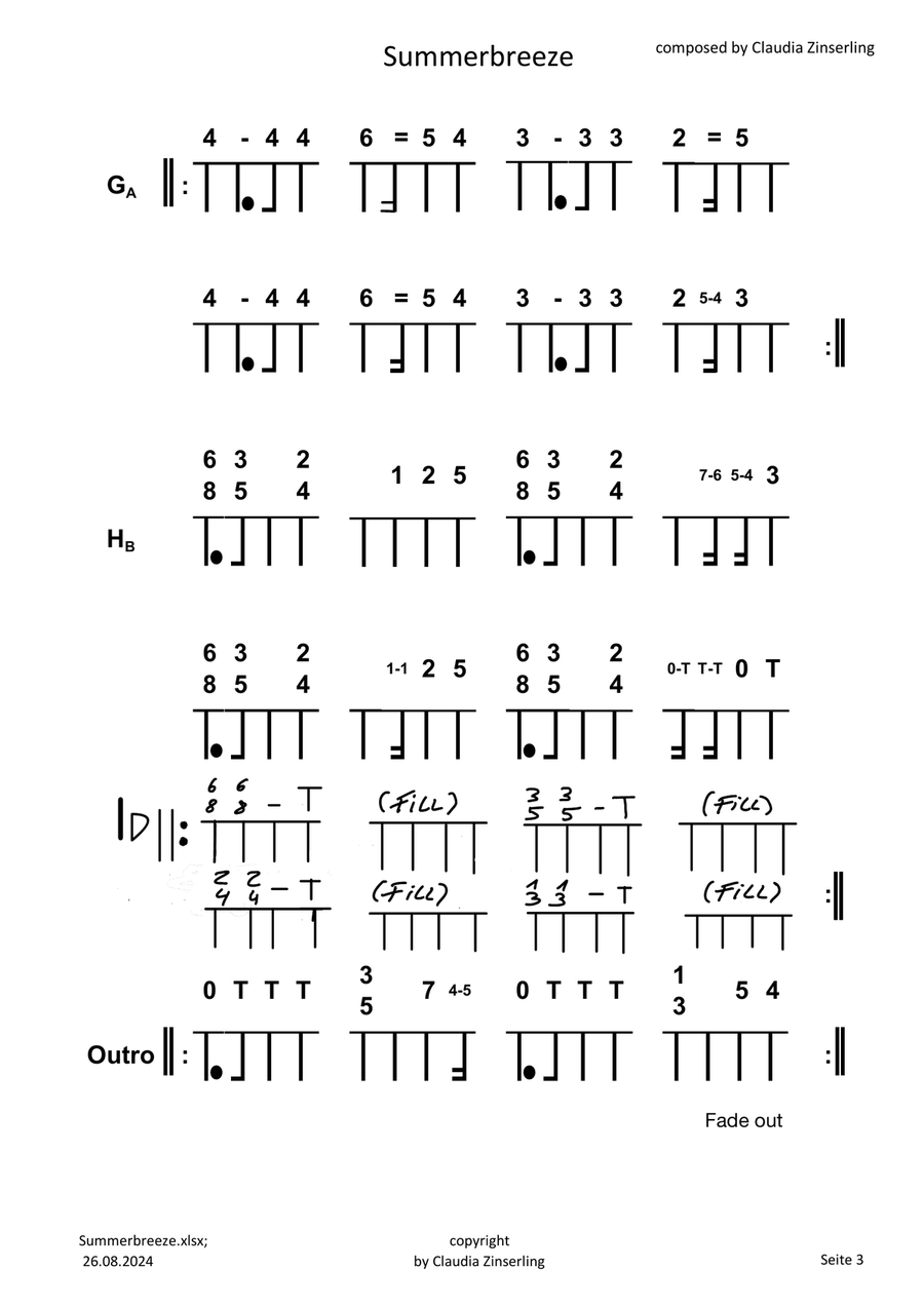 Summerbreeze Summerbreeze Piano scores gallery preview page 3