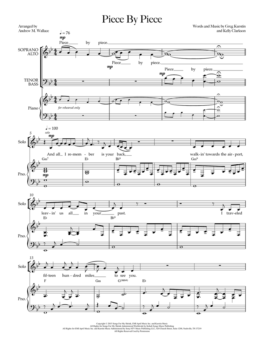 Piece By Piece 3-Part scores gallery preview page 1
