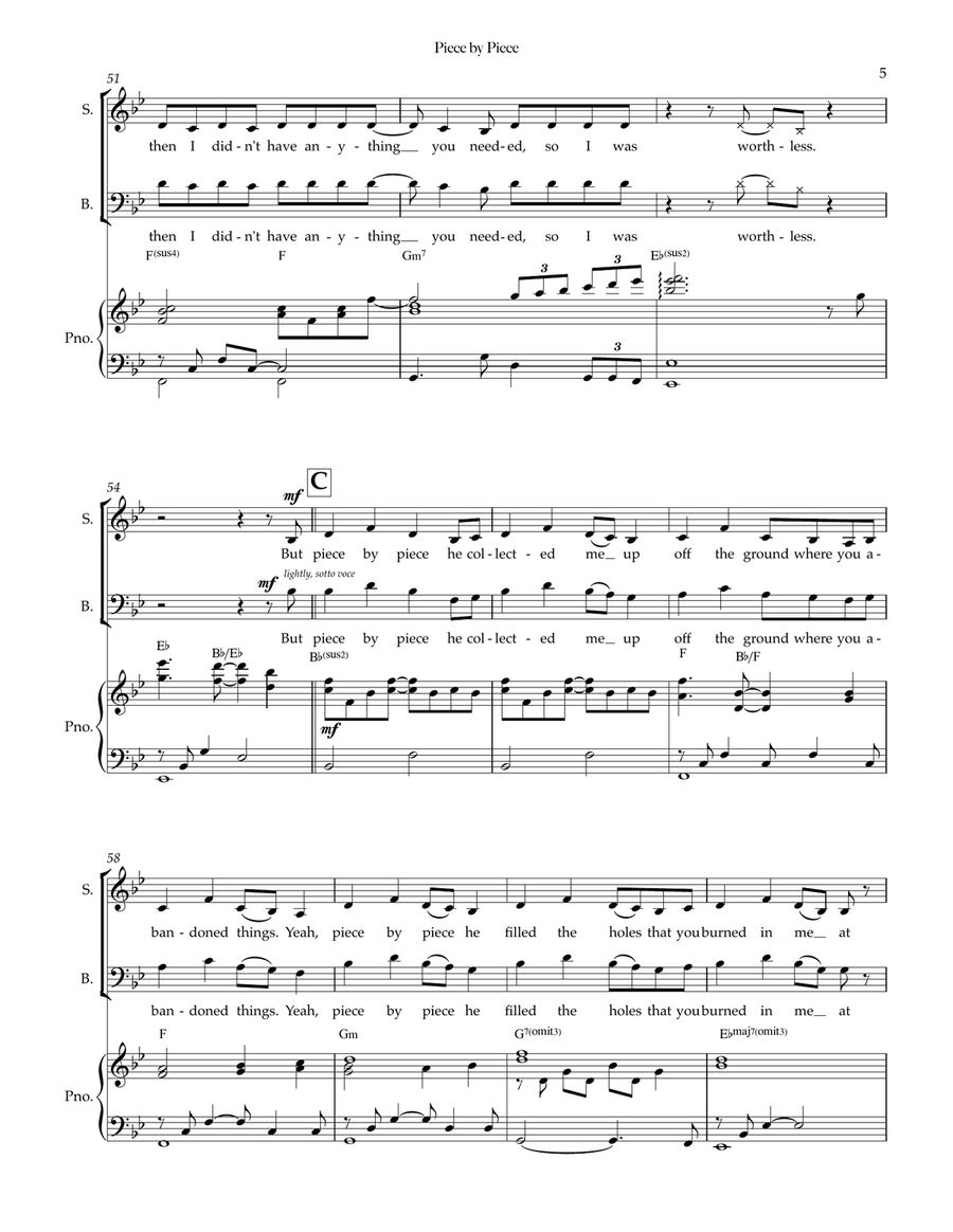 Piece By Piece 3-Part scores gallery preview page 5