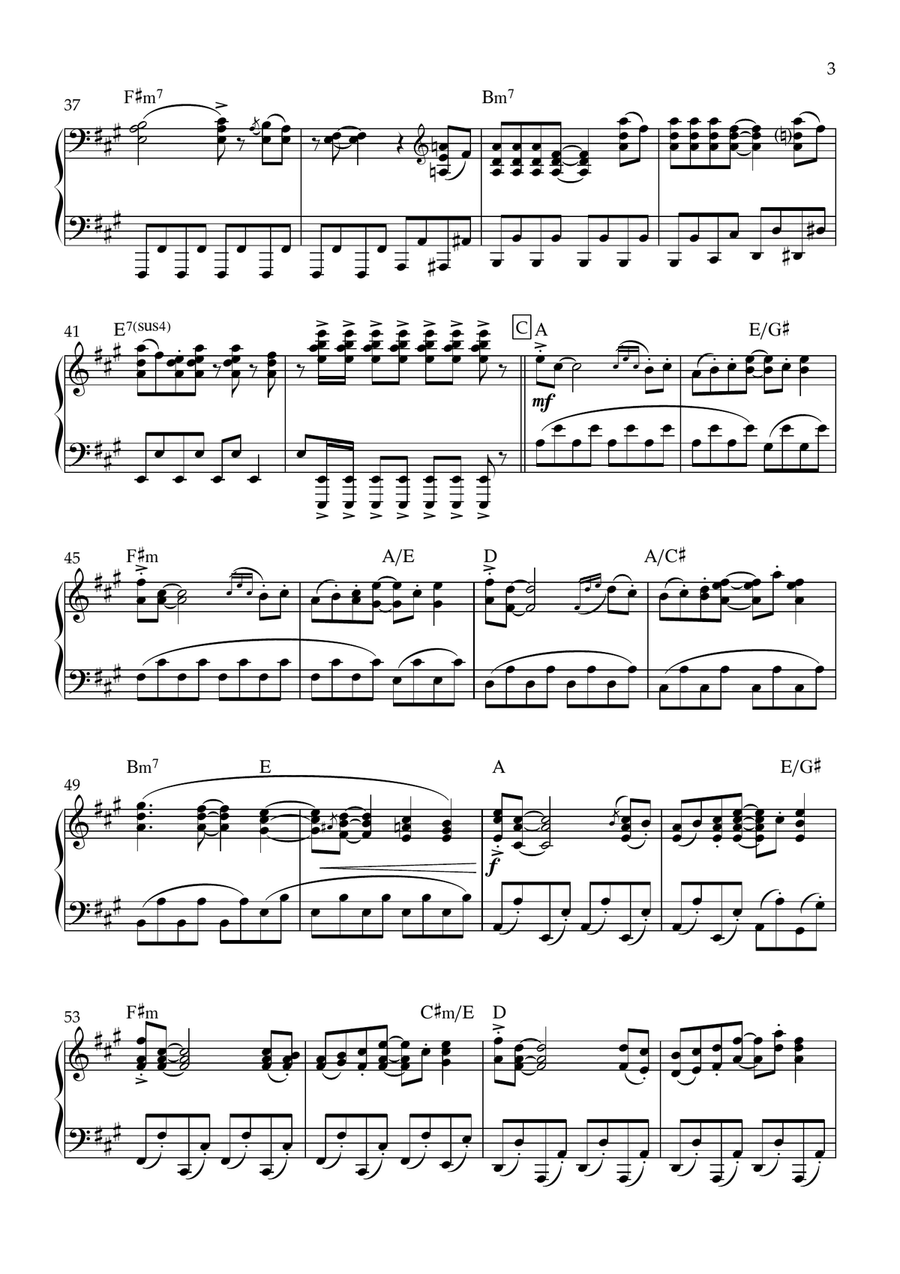 Y.m.c.a. Y.m.c.a. Piano Solo scores gallery preview page 3