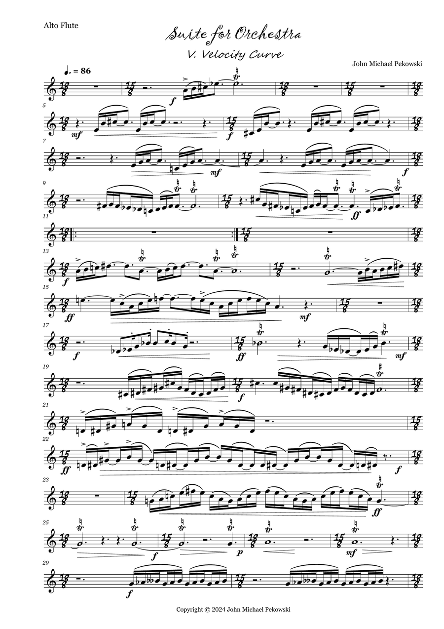 Suite For Orchestra Mv. 5 Full Orchestra scores gallery preview page 4