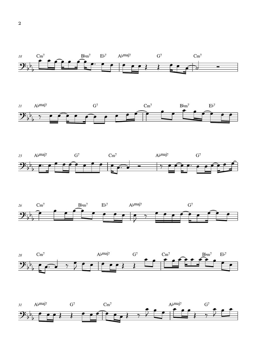 Just The Two Of Us Just The Two Of Us Double Bass scores gallery preview page 2
