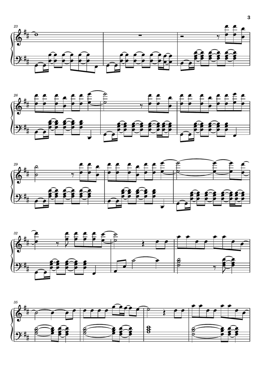 Don't You Worry Child Don't You Worry Child Piano Solo scores gallery preview page 3