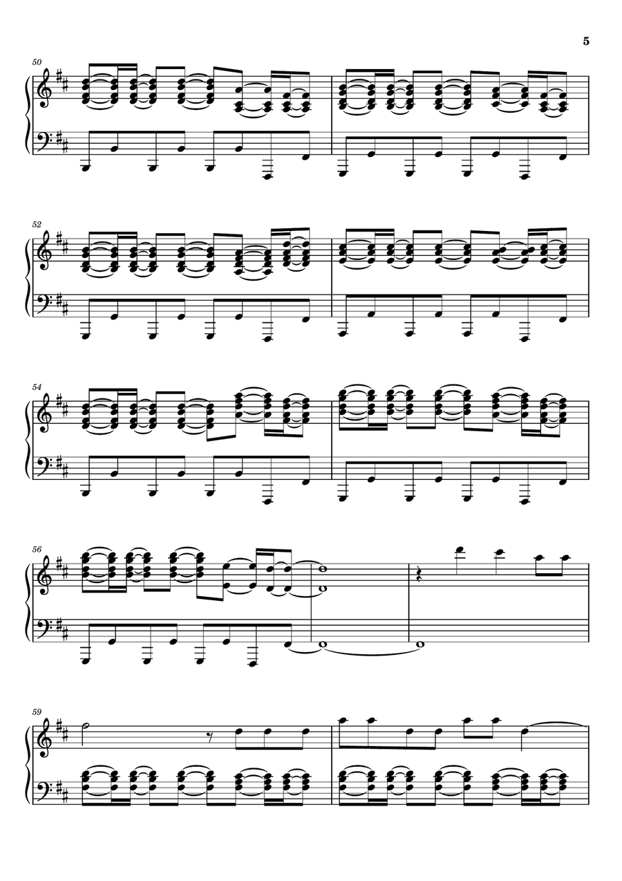Don't You Worry Child Don't You Worry Child Piano Solo scores gallery preview page 5