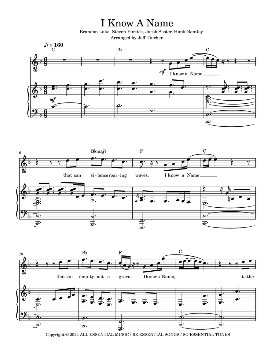I Know A Name I Know A Name Piano, Vocal scores gallery preview page 2