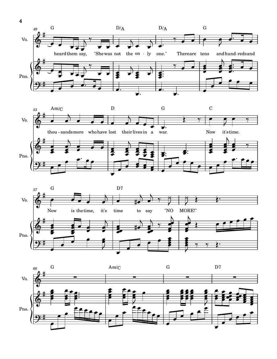 Peace Be With You in All You Do Piano, Vocal scores gallery preview page 4