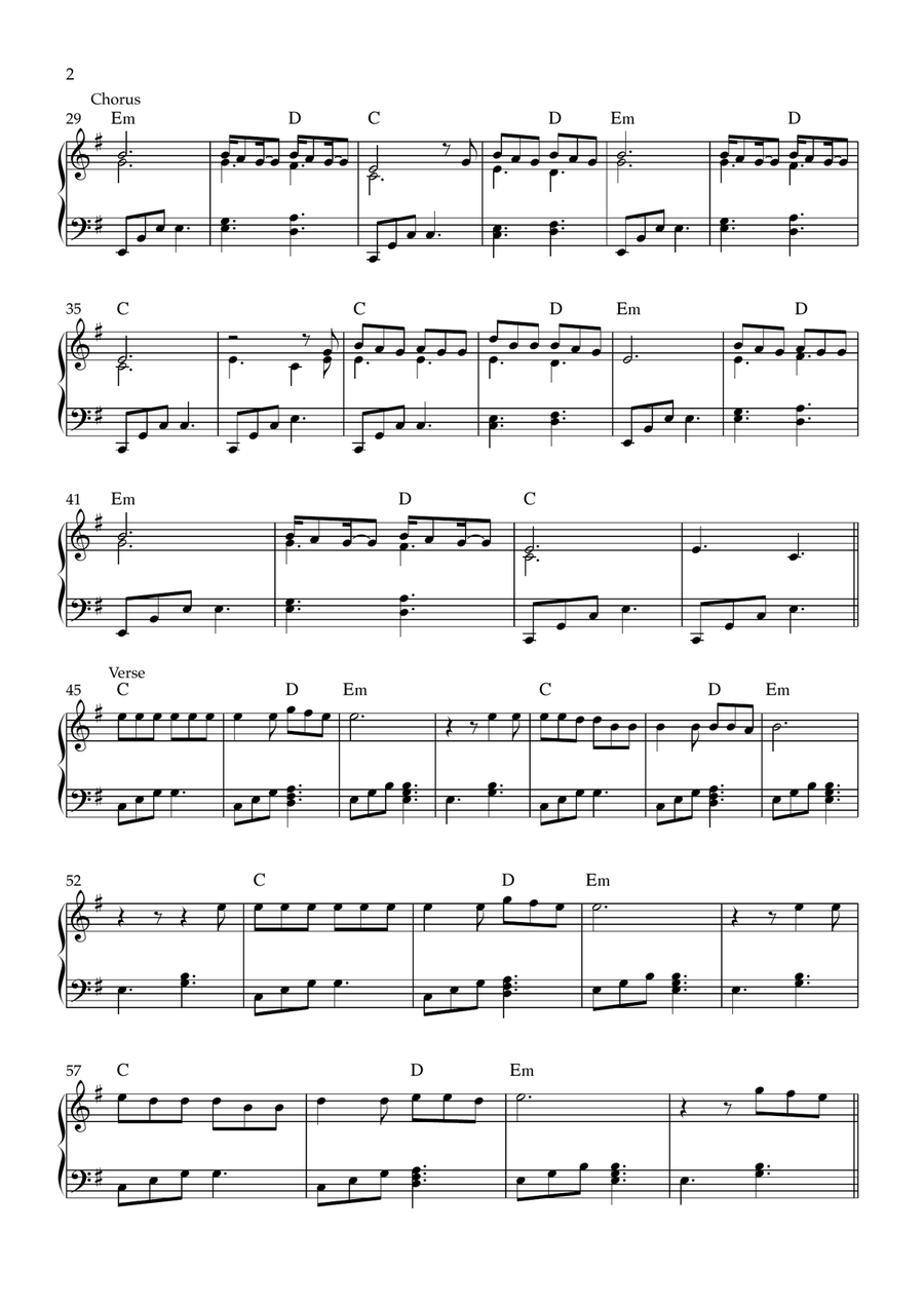 Indigo Indigo Easy Piano scores gallery preview page 2
