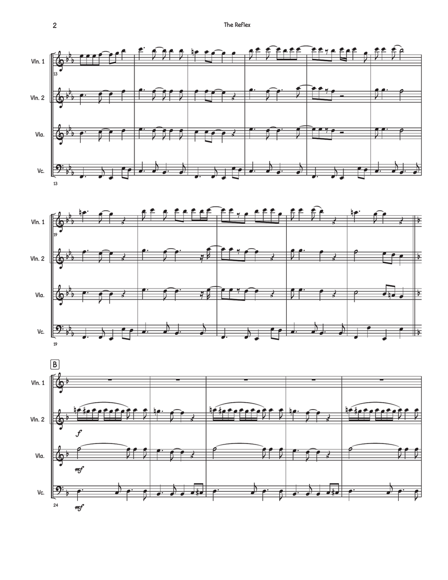The Reflex The Reflex String Quartet scores gallery preview page 2
