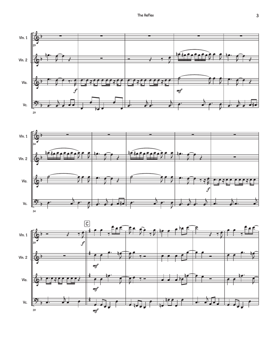 The Reflex The Reflex String Quartet scores gallery preview page 3