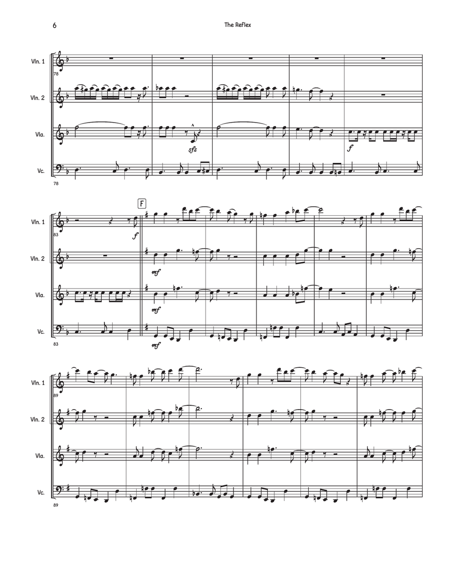 The Reflex The Reflex String Quartet scores gallery preview page 6