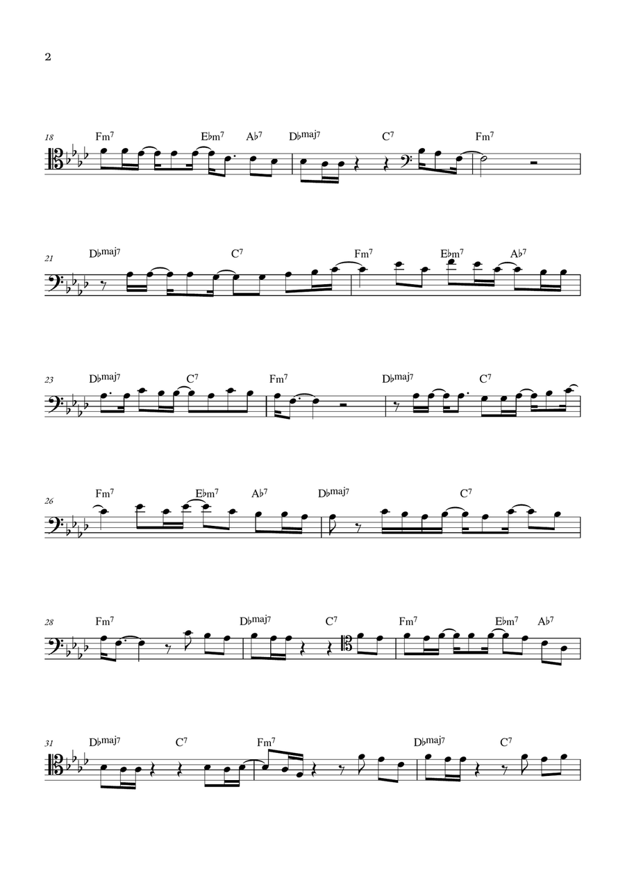 Just The Two Of Us Just The Two Of Us Cello Solo scores gallery preview page 2
