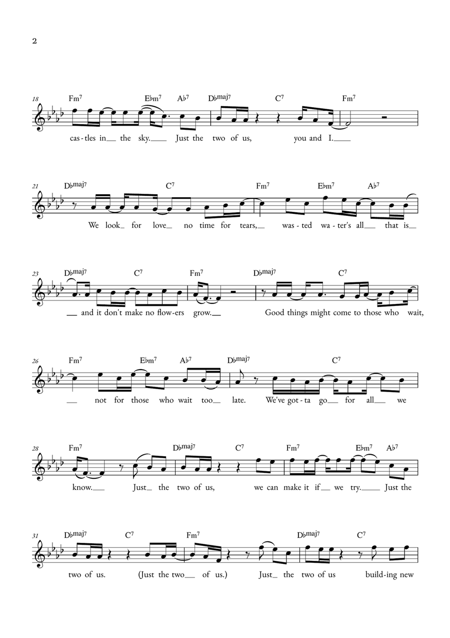 Just The Two Of Us Just The Two Of Us Piano scores gallery preview page 2