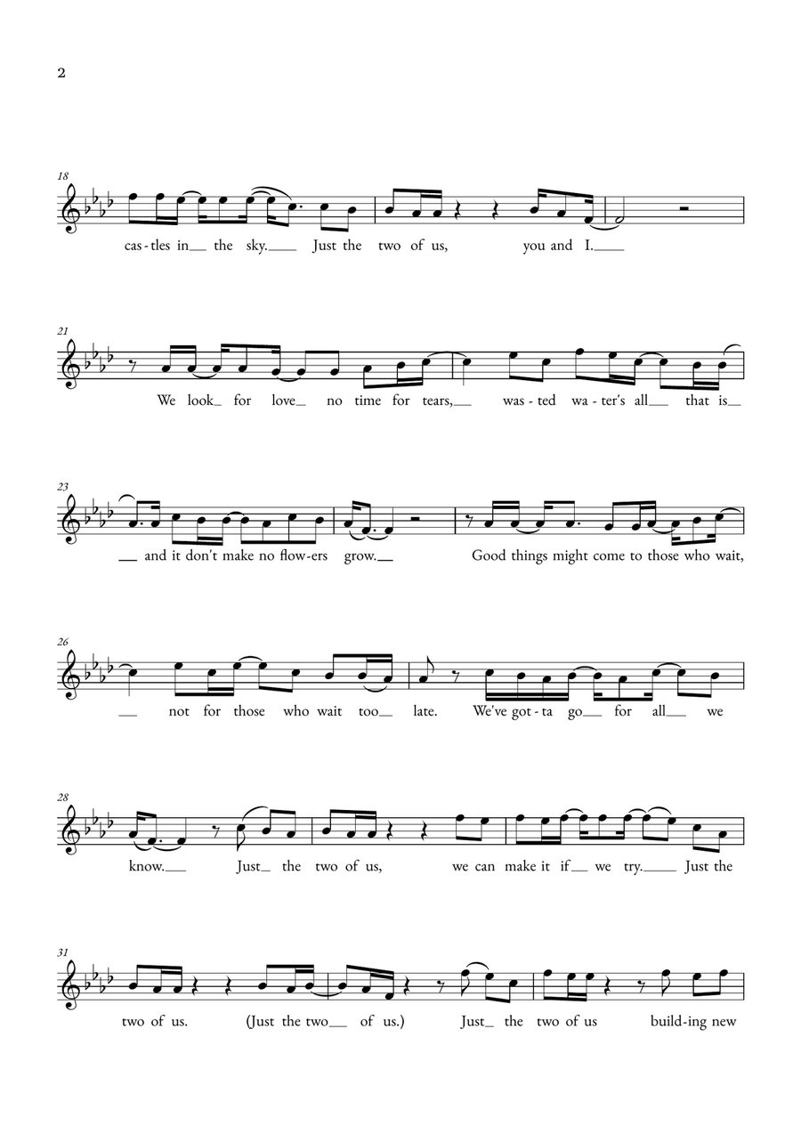Just The Two Of Us Just The Two Of Us Piano scores gallery preview page 2