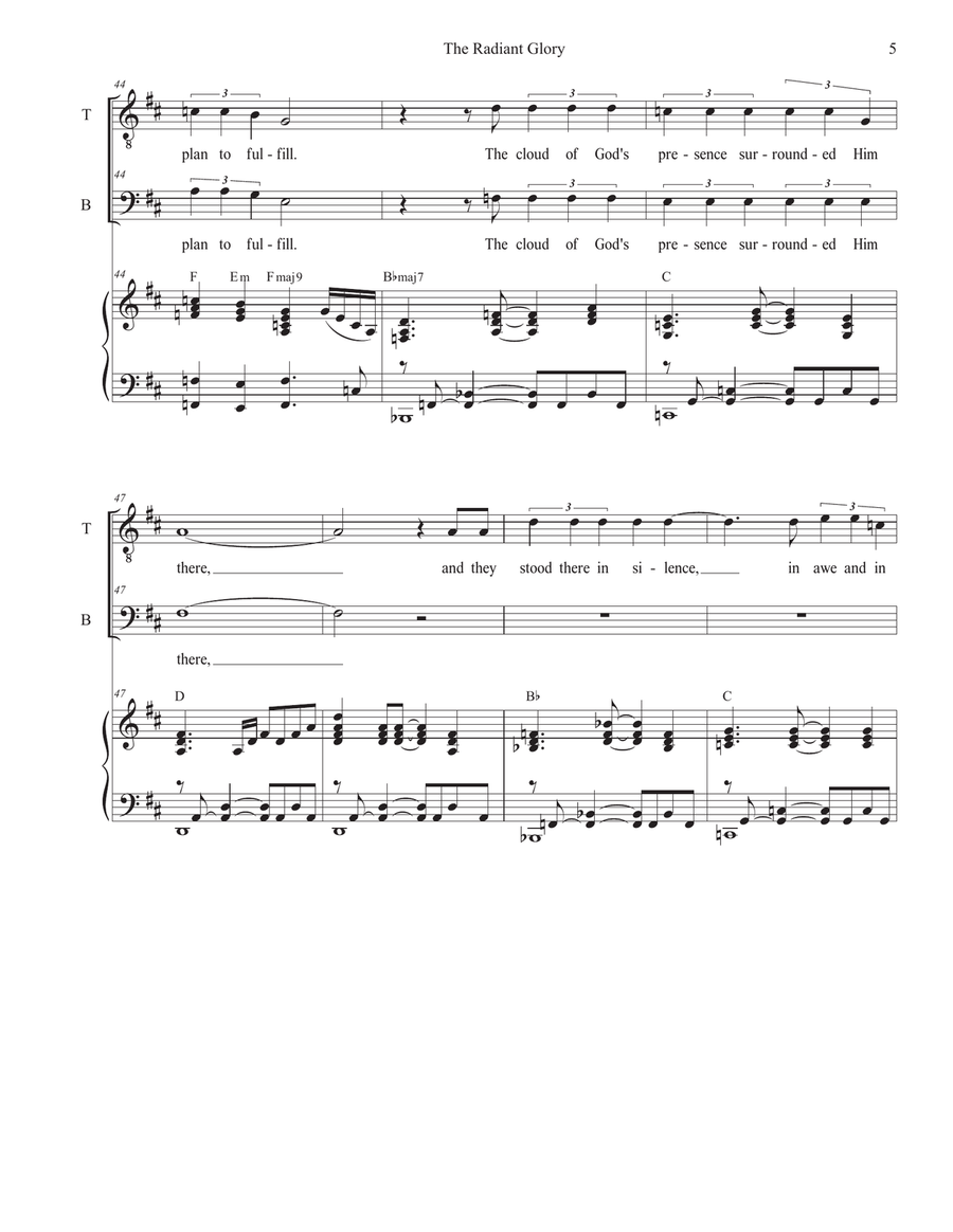 The Radiant Glory (2-part choir - (TB) TB scores gallery preview page 5
