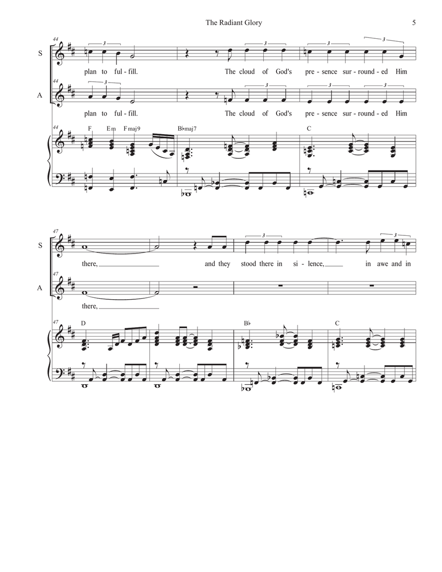 The Radiant Glory (2-part choir - (SA) SA scores gallery preview page 5