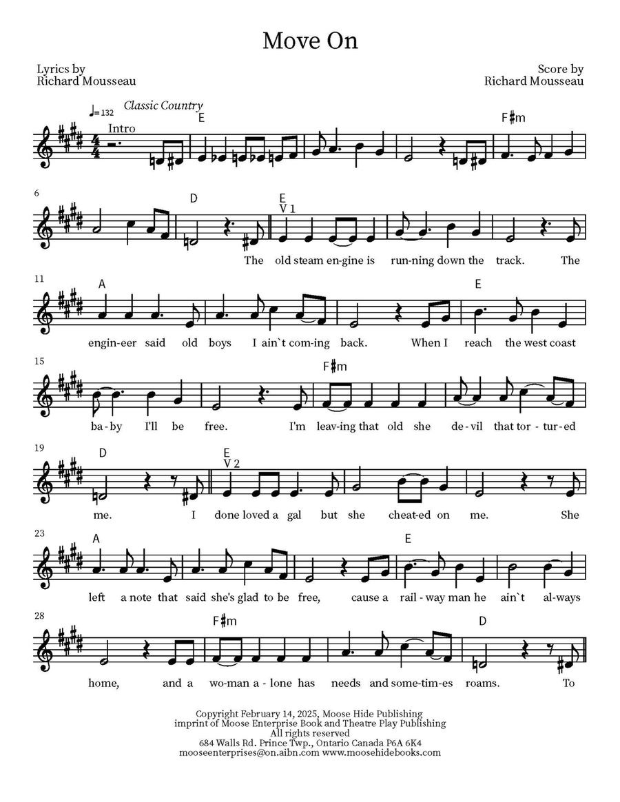 Move On Acoustic Guitar scores gallery preview page 2