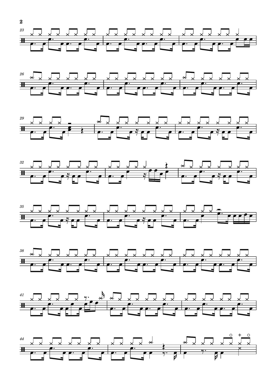 Sway Sway Drum Set scores gallery preview page 2