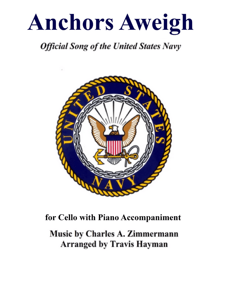 Anchors Aweigh - for Cello with Piano Accompaniment Piano scores gallery preview page 1