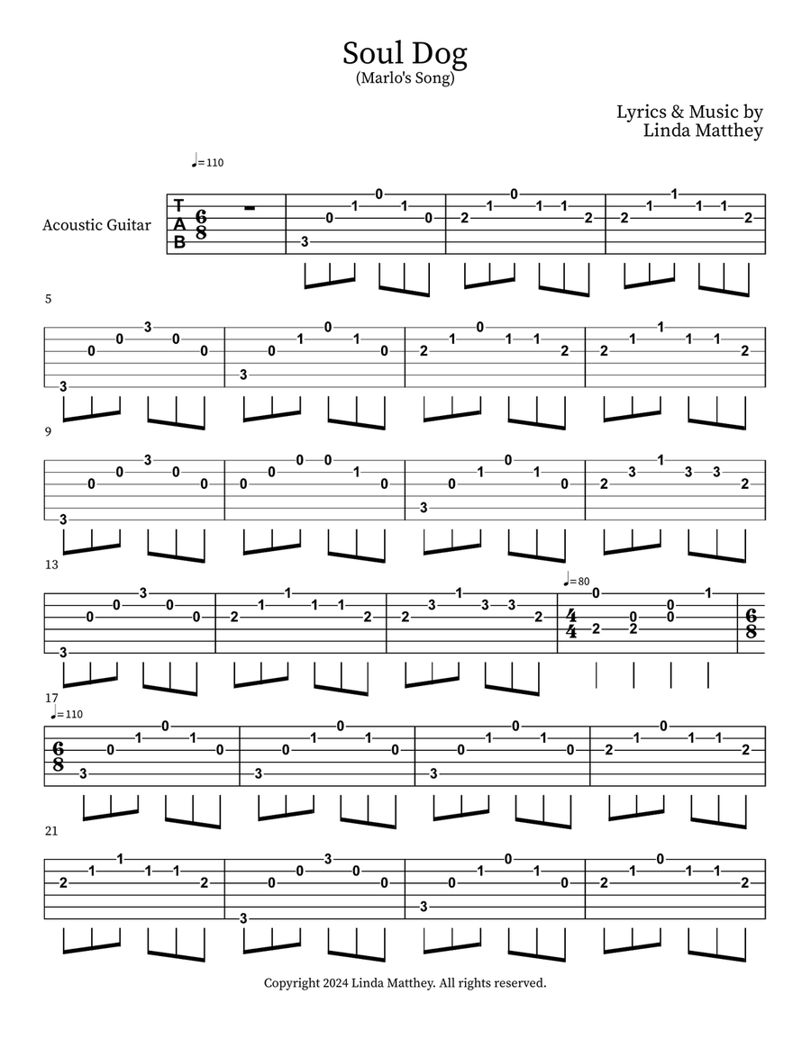 Soul Dog Piano, Vocal scores gallery preview page 3