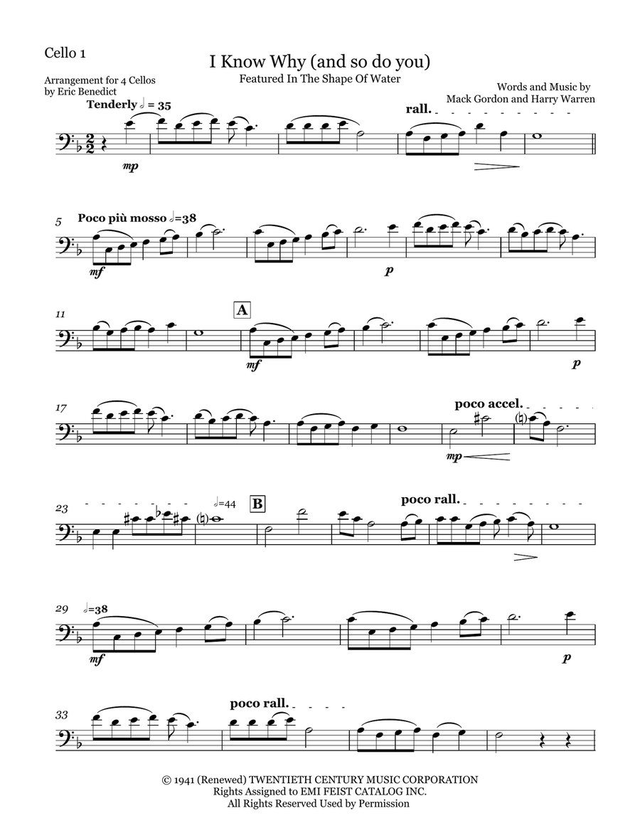 I Know Why (And So Do You) String Quartet scores gallery preview page 6