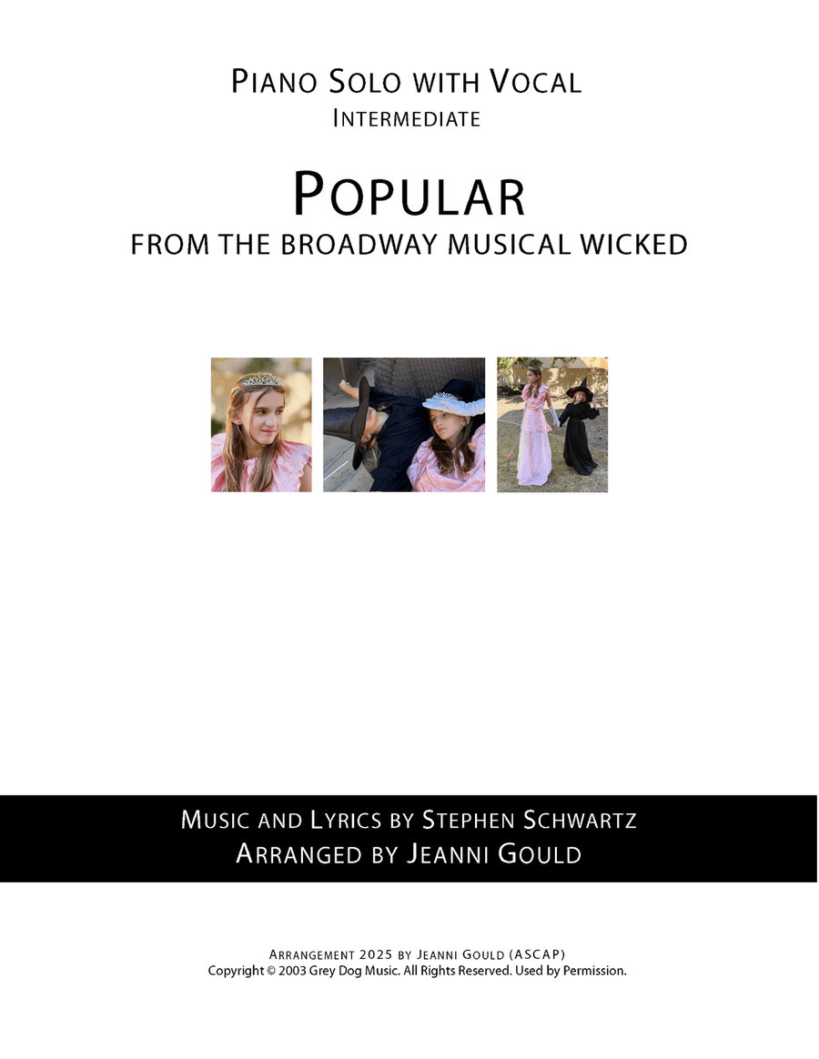Popular Piano Solo scores gallery preview page 1