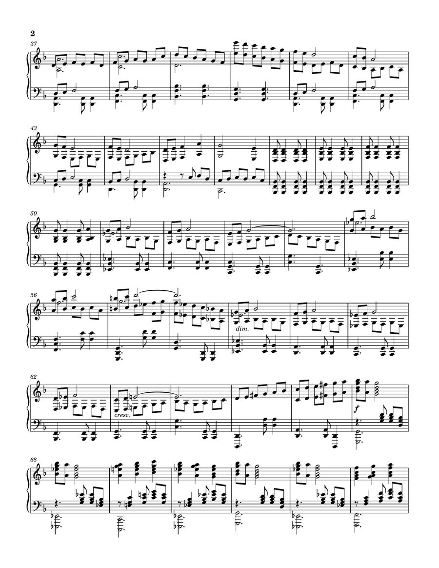 No. 14 in d minor No. 14 in d minor Piano Solo scores gallery preview page 2