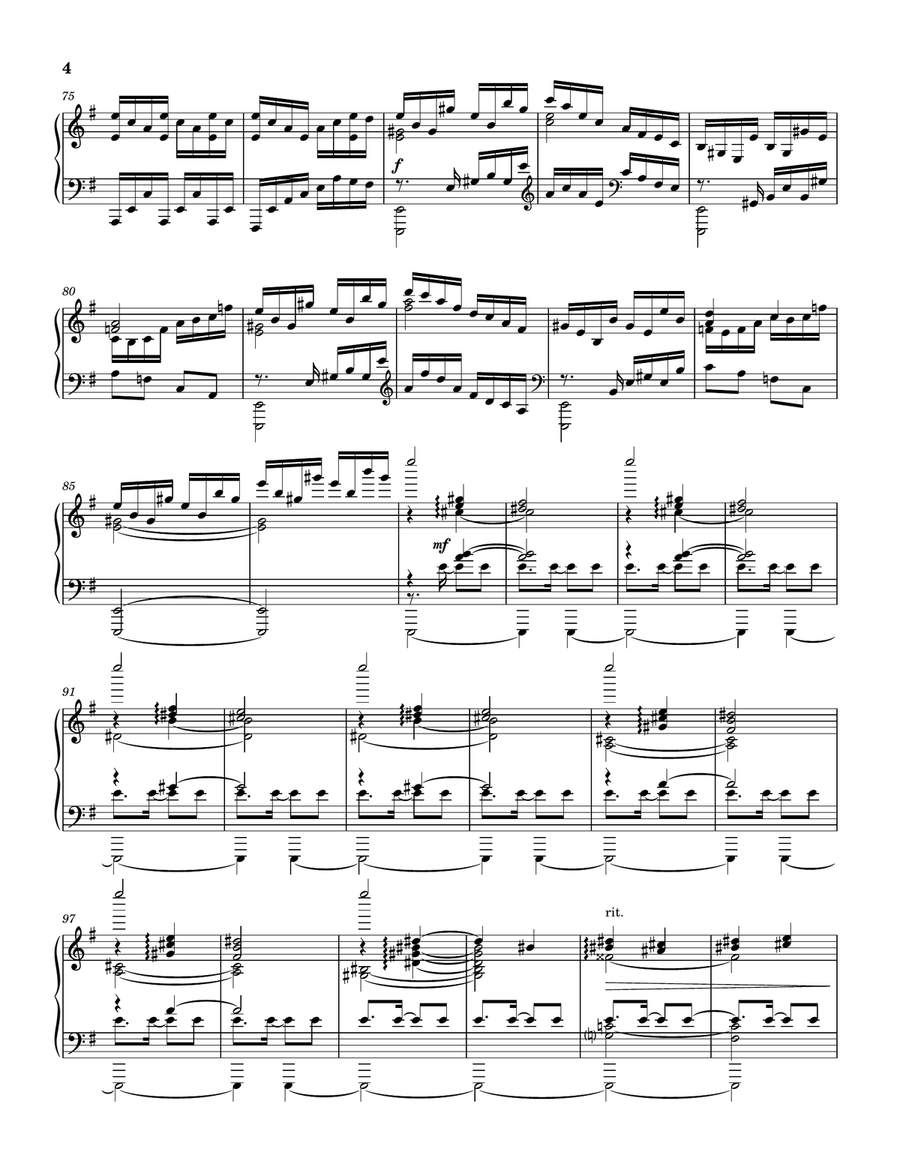 No. 34 in e minor No. 34 in e minor Piano Solo scores gallery preview page 4