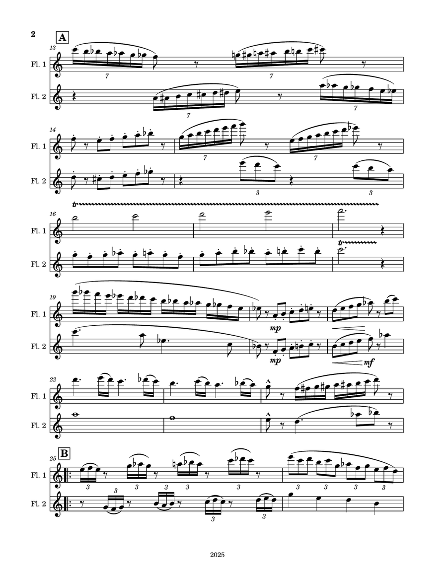 Wild Wind Desert Wild Wind Desert Flute Duet scores gallery preview page 2