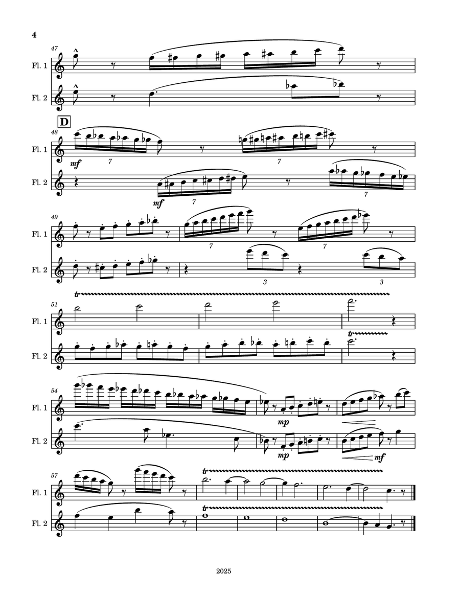 Wild Wind Desert Wild Wind Desert Flute Duet scores gallery preview page 4