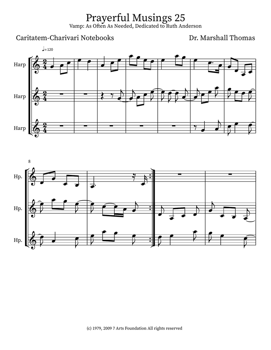 Prayerful Musings 25 Prayerful Musings 25 Small Ensemble scores gallery preview page 1