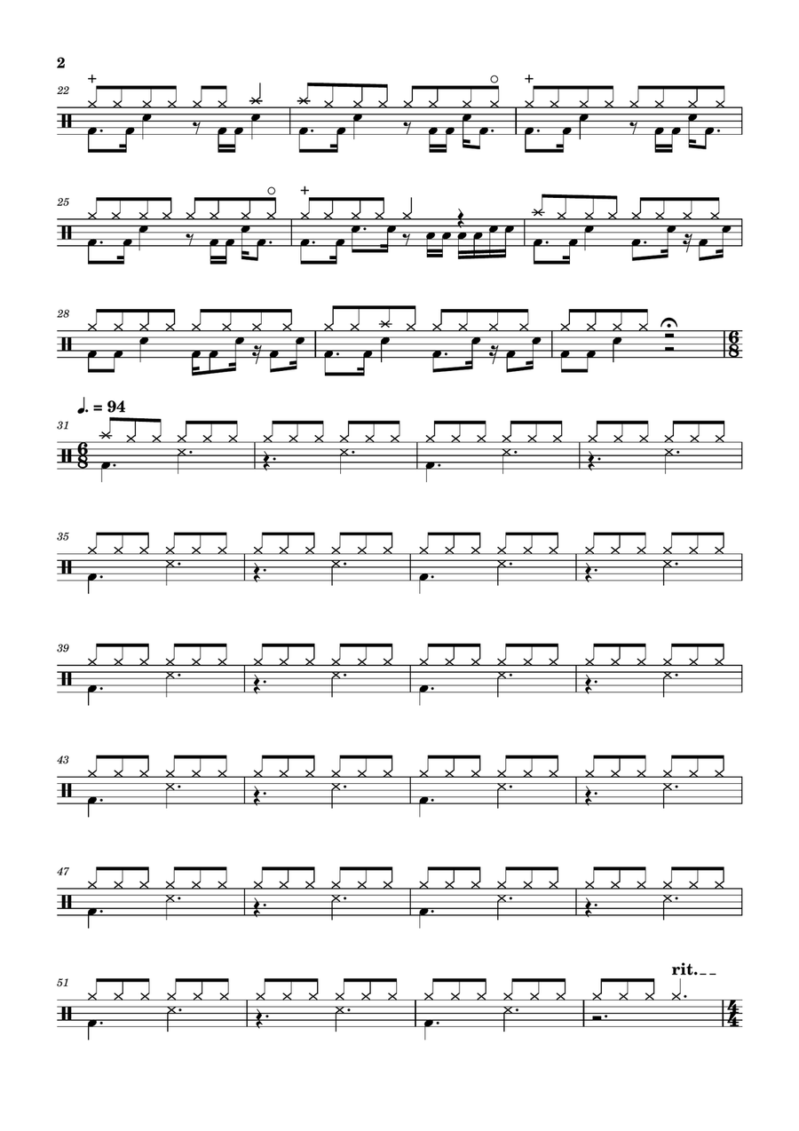 Prince Prince Drum Set scores gallery preview page 2