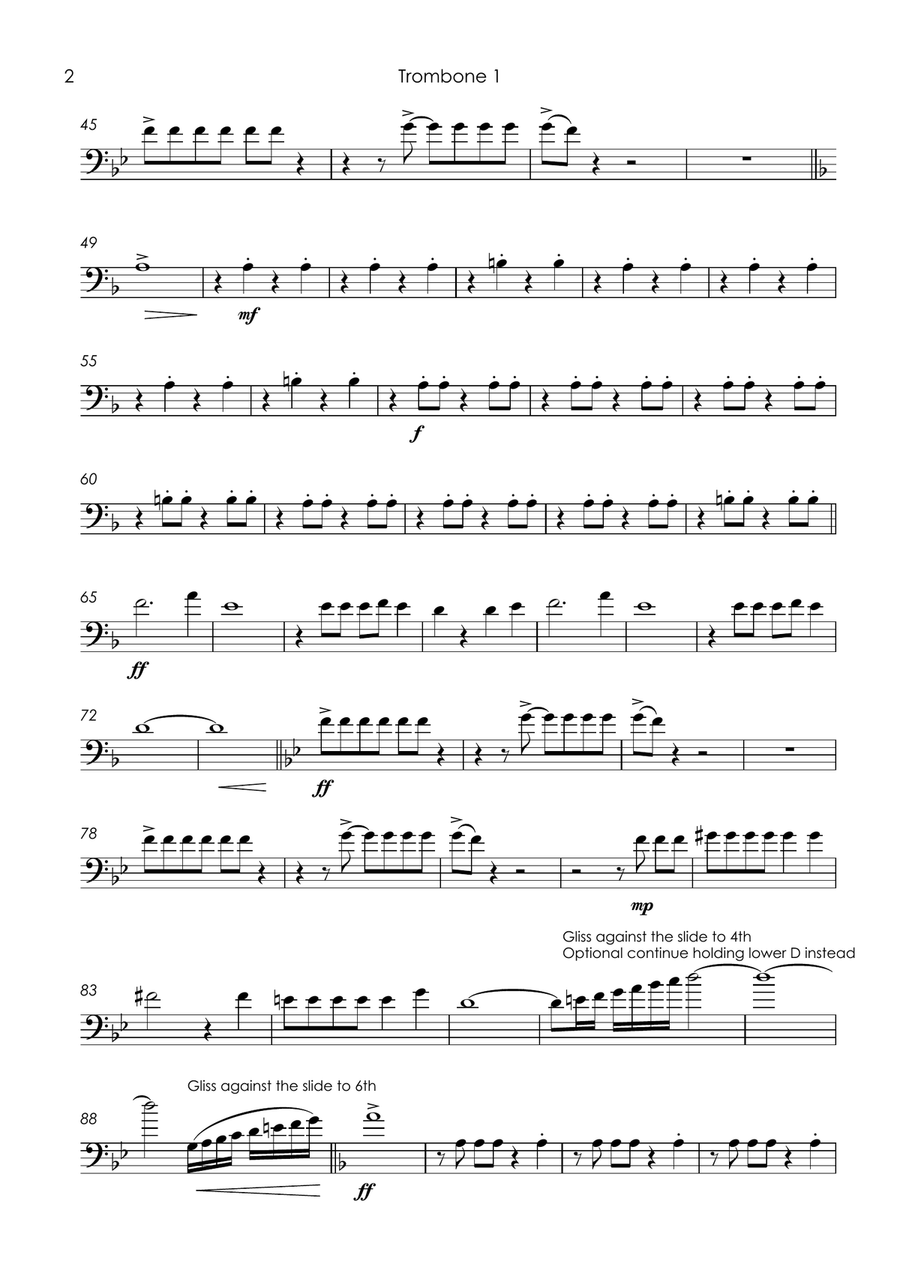 I Predict A Riot I Predict A Riot Brass Quartet scores gallery preview page 4