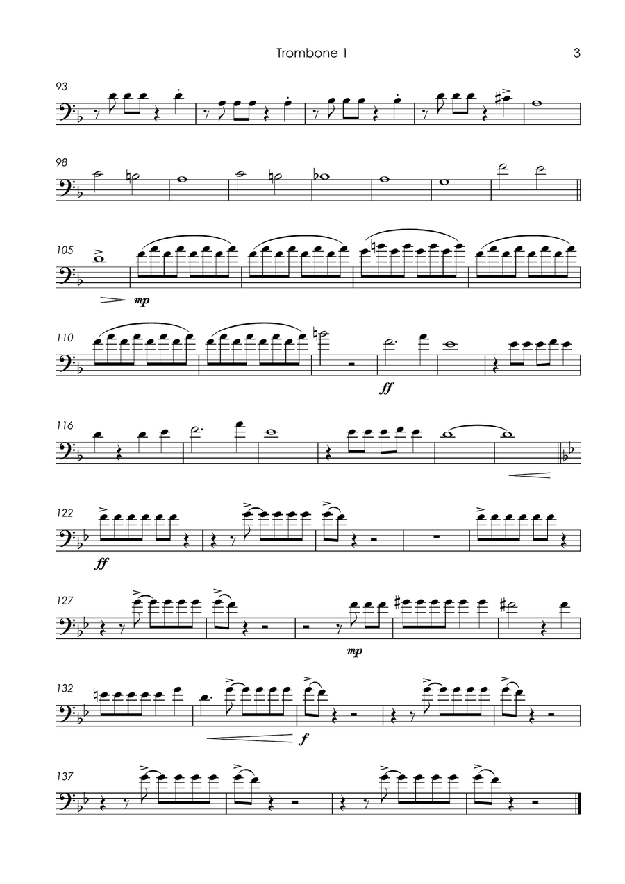 I Predict A Riot I Predict A Riot Brass Quartet scores gallery preview page 5