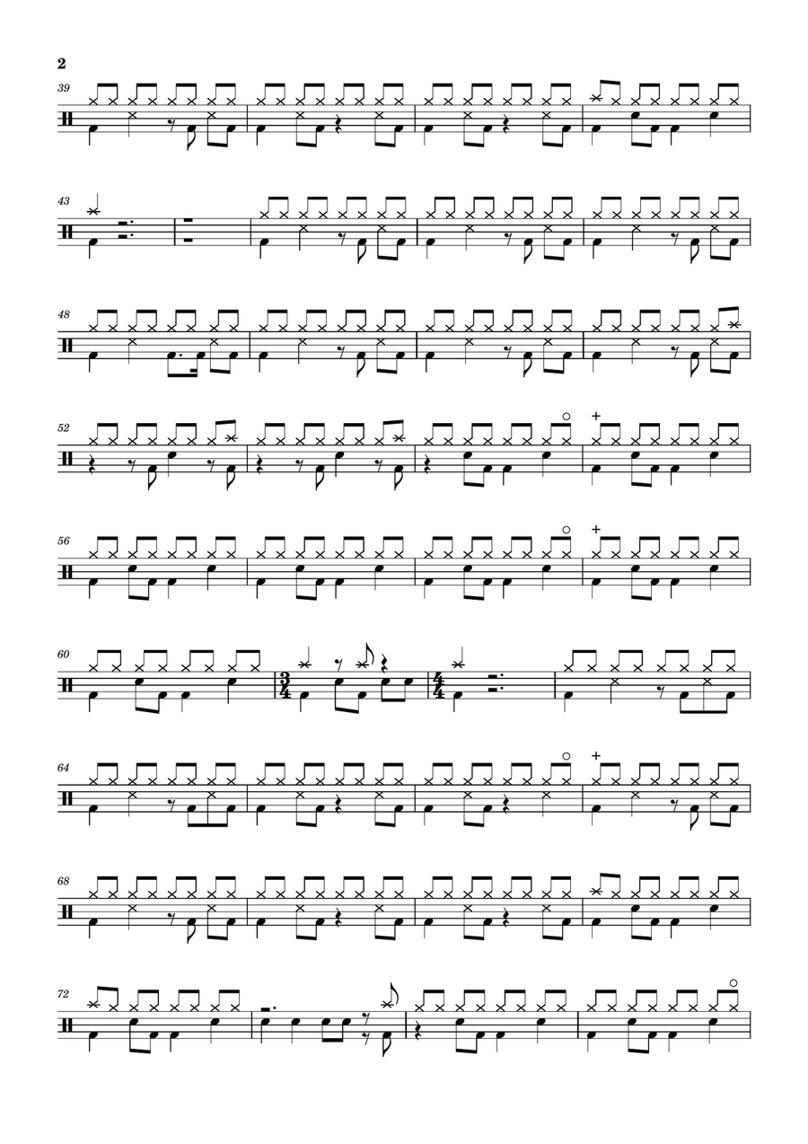 True Drum Set scores gallery preview page 2