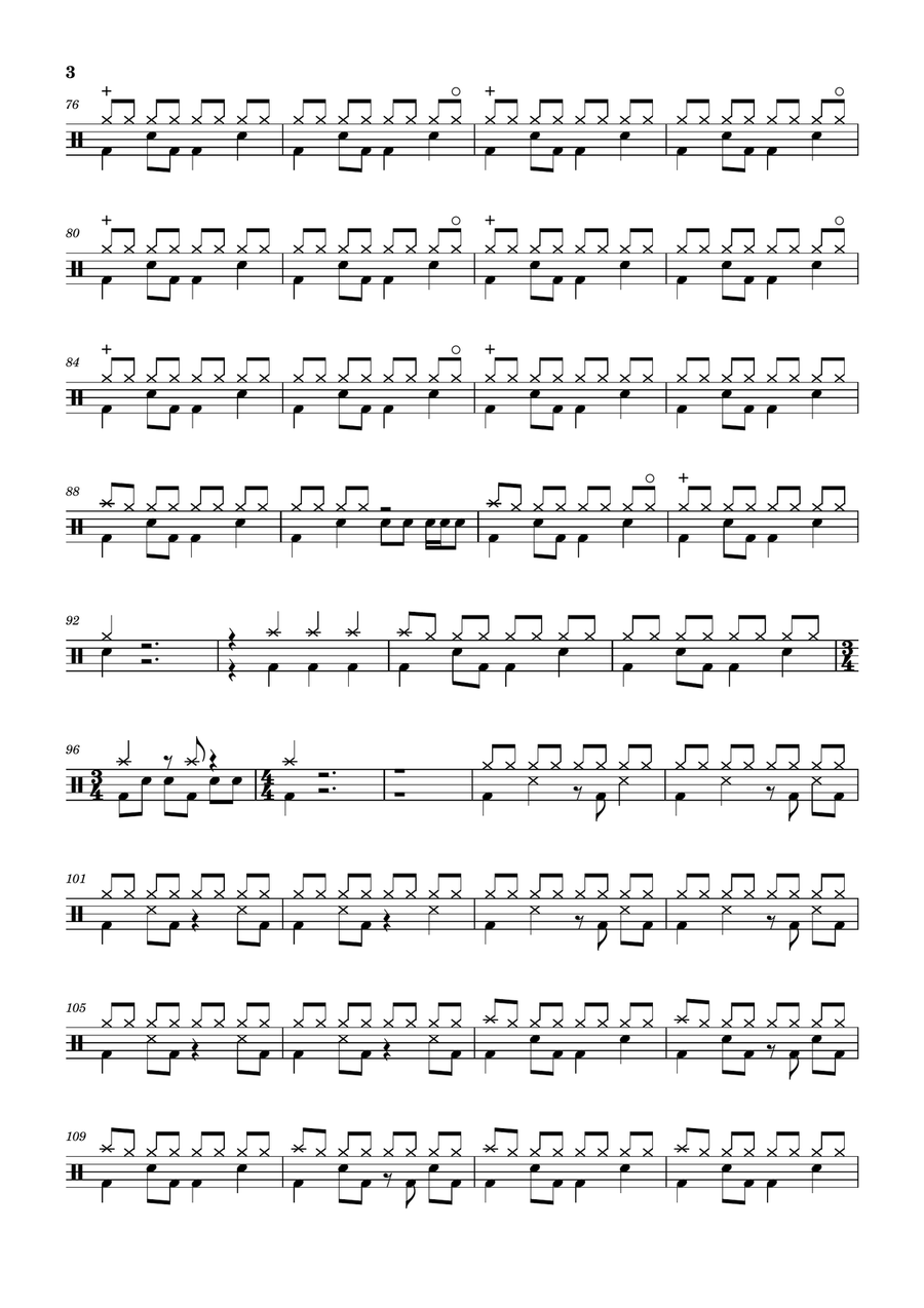 True Drum Set scores gallery preview page 3