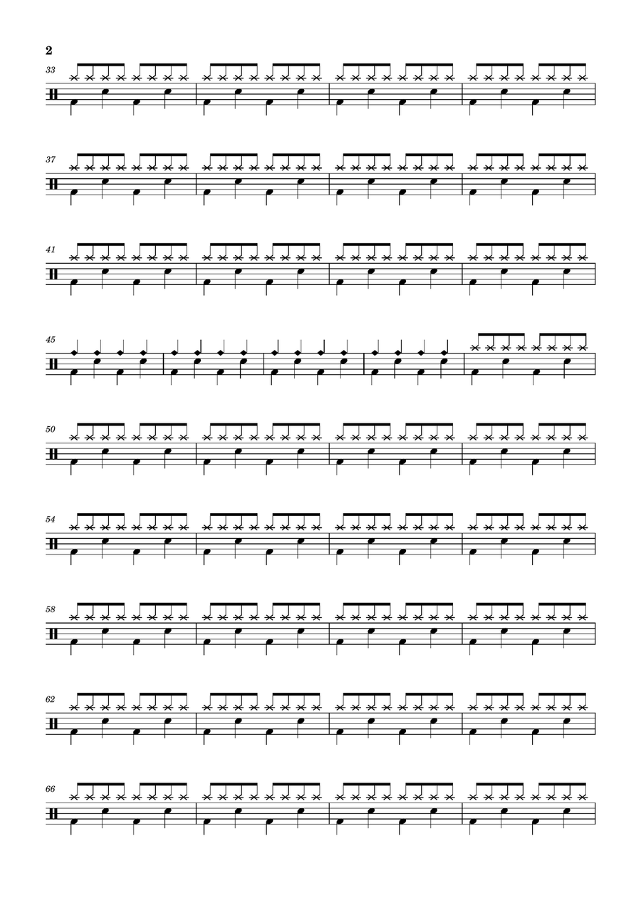 Listen To My Heart Listen To My Heart Drum Set scores gallery preview page 2