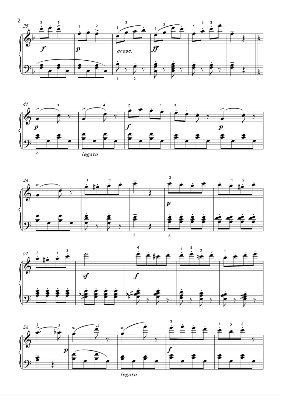 Sonatina Op.168 No.3 - Anton Diabelli Piano Solo scores gallery preview page 2