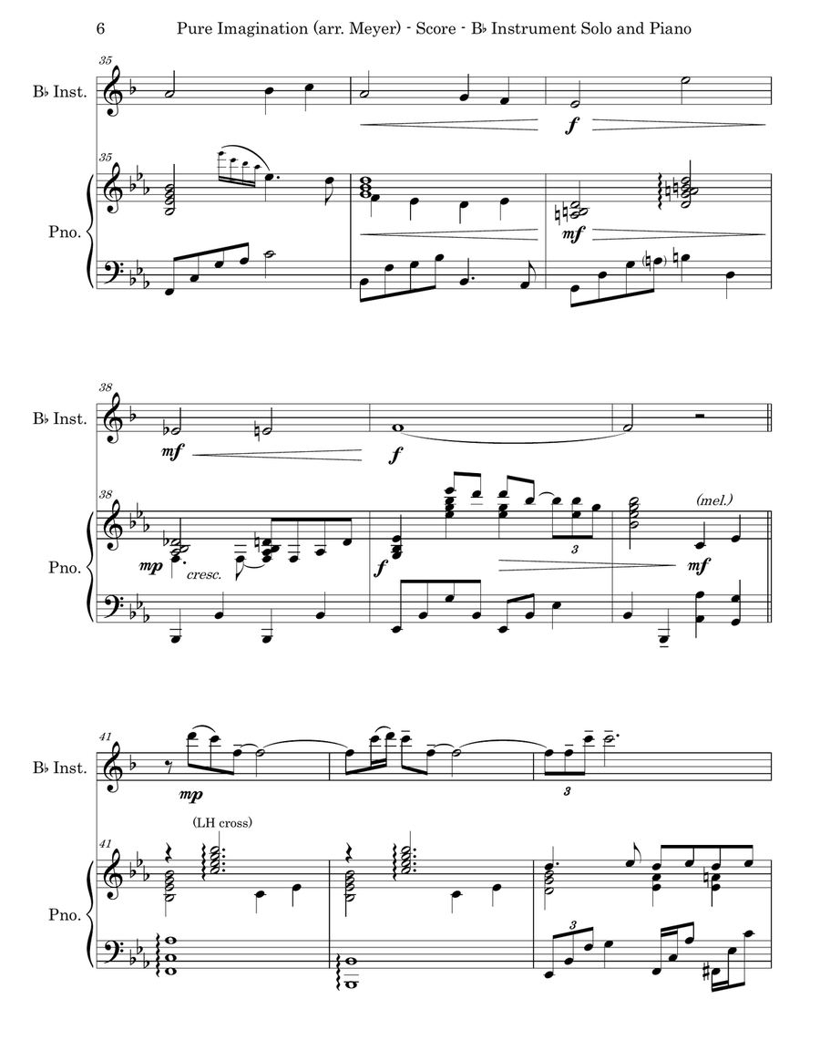 Pure Imagination Piano scores gallery preview page 6