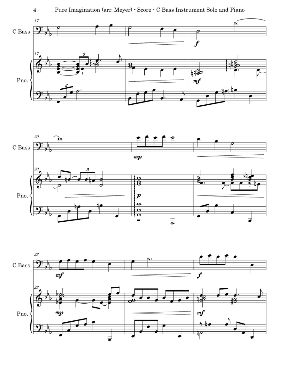 Pure Imagination Baritone Horn BC scores gallery preview page 4
